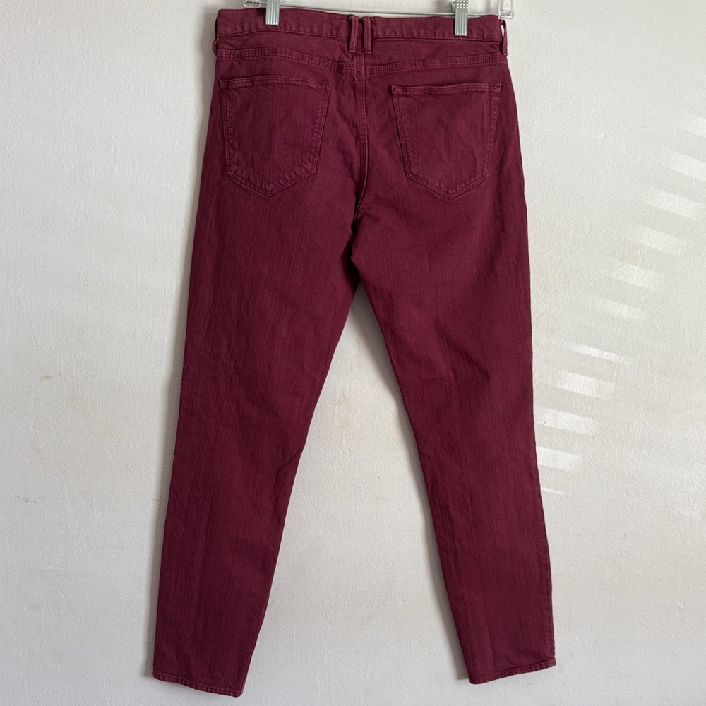 Madewell Women's Burgundy Ankle Jeans